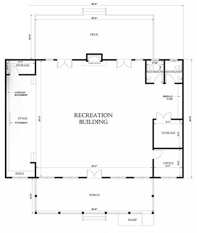 Recreational Building Floor Plan